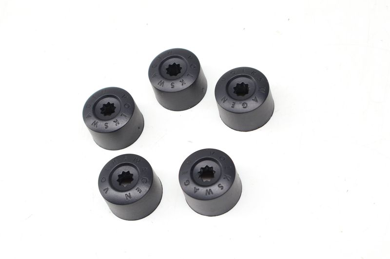 Lug Nut / Bolt Cover / Cap Set (5) 1K0601173 — Used (SKU 723945)