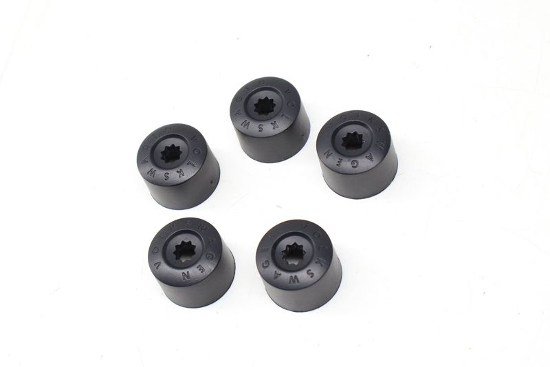 Lug Nut / Bolt Cover / Cap Set (5) 1K0601173 — Used (SKU 723946)