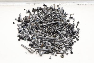 ASSORTED MIXED BOLTS, NUTS, SCREWS, WASHERS, ETC
