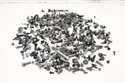 ASSORTED MIXED BOLTS, NUTS, SCREWS, WASHERS, ETC