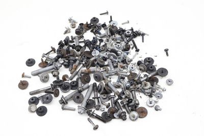 ASSORTED MIXED BOLTS, NUTS, SCREWS, WASHERS, ETC