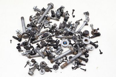 ASSORTED MIXED BOLTS, NUTS, SCREWS, WASHERS, ETC