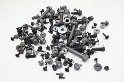 ASSORTED MIXED BOLTS, NUTS, SCREWS, WASHERS, ETC