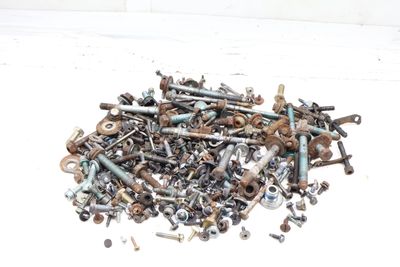 ASSORTED MIXED BOLTS, NUTS, SCREWS, WASHERS, ETC