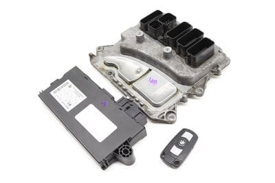 ECU DME / CAS3 Theft Locking Module / Lock Cylinder w/ Key 12147614754