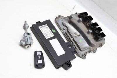 ECU DME / CAS3 Theft Locking Module / Lock Cylinder w/ Key 12147629130