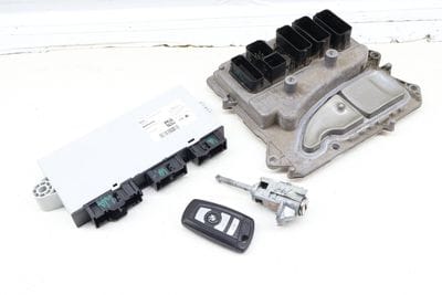 ECU DME / CAS4 Theft Locking Module / Lock Cylinder w/ Key 12147632115