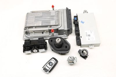 ECU DME / CAS4 THEFT LOCKING MODULE / LOCK CYLINDER w/ KEY 7633374