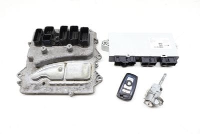 ECU DME / CAS4 Theft Locking Module / Lock Cylinder w/ Key 12148674949